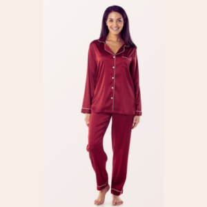 Silk Night Suit - Red