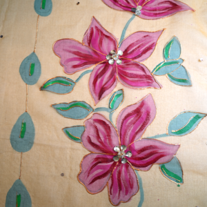 Hand Painted Mayoun Dupatta