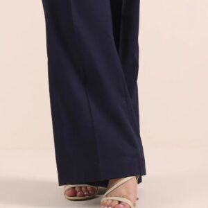 Bell Bottom Trousers for Women in Cotton- Black