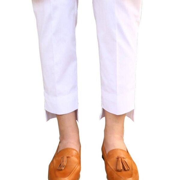 High Low Trousers for Women in Cotton